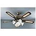 7066OB Ventilatore da Soffitto 5 Pale Diametro 130 cm Kit Luce Colore Ottone Brunito - Foto miniatura 5