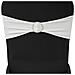 Fascia Elasticizzata Crema Decorativa Sedia Con Fibbia Diamante 25 Pz - Foto miniatura 3