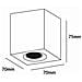 Portafaretto Da Soffitto Quadrato In Gesso Per Lampade Gu10 / Gu5.3 Vt-716sq - Sku 3666 - Foto miniatura 4