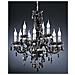 Lampadario Classico Realitytrio Vetro Acrilico 9 Luci 61cm Trasparente - Foto miniatura 11