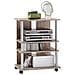 Scaffale Per Tv / hi-fi Con 3 Scomparti 65x40x79,2 Cm In Rovere - Foto miniatura 1
