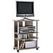 Scaffale Per Tv / hi-fi Con 3 Scomparti 65x40x79,2 Cm In Rovere - Foto miniatura 2