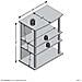 Scaffale Per Tv / hi-fi Con 3 Scomparti 65x40x79,2 Cm In Rovere - Foto miniatura 4