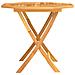 Tavolo Da Giardino Pieghevole 85x85x76cm Legno Massello Di Teak - Foto miniatura 2