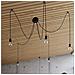 7 Lampadario A Sospensione A Grappolo Nero, E27 - Foto miniatura 8