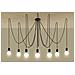 7 Lampadario A Sospensione A Grappolo Nero, E27 - Foto miniatura 4