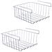 Sotto Shelf Cestino Di Immagazzinaggio 2-pack Sotto Shelf Hanging Del Nastro Metallico Cestino Di Immagazzinaggio Organizzatore Per Cucina Ufficio Dispensa Bagno Gabinetto Bianco - Foto miniatura 1