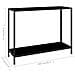 Tavolo Consolle Nero 100x35x75 Cm In Vetro Temperato - Foto miniatura 9
