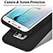 Custodia Compatibile Con Samsung Galaxy S6 Edge Plus In Liquid Nero - Coperchio Protettivo In Silicone Tpu Flessibile - Foto miniatura 5