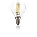 Lampadina E14 Sfera 4w 3000k Cri80 Trasp Dimm - Ideal Lux 188935 - Foto miniatura 1