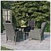Set Mobili Da Pranzo Per Giardino 5 Pz Grigio Chiaro - Foto miniatura 1