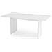 Tavolo Fisso Gabriele, Tavolo Rettangolare Di Design, Tavolo Da Cucina, 100% Made In Italy, Cm 160x90h75, Bianco Lucido - Foto miniatura 2