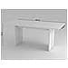 Tavolo Fisso Gabriele, Tavolo Rettangolare Di Design, Tavolo Da Cucina, 100% Made In Italy, Cm 160x90h75, Bianco Lucido - Foto miniatura 3