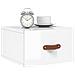Comodini A Muro 2 Pz Bianco Lucido 35x35x20 Cm - Foto miniatura 3
