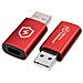 Mc-acadap-sc Adattatore Per Inversione Del Genere Dei Cavi Usb A Usb C Rosso (safe Charge Usb-a To C Data - - Foto miniatura 2