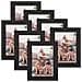 Cornici Per Foto 4 X 6 Confezione Da 7, Cornici Per Foto Nere 4x6 Set Per Parete, Tavolo, Visualizzazione Orizzontale O Verticale - Foto miniatura 1