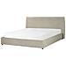 Letto Contenitore Velluto Grigio Talpa 180 X 200 Cm Lavaur - Foto miniatura 2