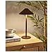 Lampada Da Tavolo Senza Fili A Led Francoli Con Dimmer Metallo Marrone - Foto miniatura 1