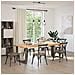 Gambe Tavolo Pranzo A T 2 Pz Naturale 90x35x(72-73) Cm Acciaio - Foto miniatura 2