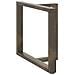 Gambe Tavolo Pranzo A T 2 Pz Naturale 90x35x(72-73) Cm Acciaio - Foto miniatura 3