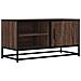 Mobile Tv Rovere Marrone 80x34,5x40cm Legno Multistrato Metallo - Foto miniatura 2