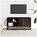 Mobile Tv Rovere Marrone 80x34,5x40cm Legno Multistrato Metallo - Foto miniatura 3