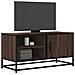 Mobile Tv Rovere Marrone 80x34,5x40cm Legno Multistrato Metallo - Foto miniatura 1