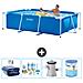 Piscina Fuori Terra - Rettangolo - 260x160x65 Cm - Blu - Include Accessori Coordinati A68 - Foto miniatura 1