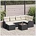 Set di Divani da Giardino in 6 Pezzi con Cuscini Rattan Polare Marrone - Foto miniatura 2