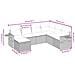 Set Divani da Giardino con Cuscini 7pz Nero Polyrattan - Foto miniatura 4