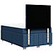 Giroletto a Molle con Materasso Blu 120x190 cm in Tessuto - Foto miniatura 6