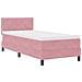 Letto Box Spring con Materasso Rosa Singolo in Velluto - Foto miniatura 3