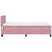 Letto Box Spring con Materasso Rosa Singolo in Velluto - Foto miniatura 9
