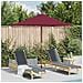 Ombrellone Da Esterni Palo In Legno 150x200 Cm Rosso Bordeaux - Foto miniatura 8