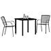 Set da Pranzo per Giardino 3 pcs Antracite Acciaio - Foto miniatura 3