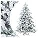 Albero di Natale Artificiale Snodato Foderato di Neve Bianco - Foto miniatura 1
