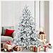 Albero di Natale Artificiale Snodato Foderato di Neve Bianco - Foto miniatura 2