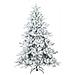 Albero di Natale Artificiale Snodato Foderato di Neve Bianco - Foto miniatura 3