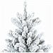 Albero di Natale Artificiale Snodato Foderato di Neve Bianco - Foto miniatura 4