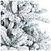 Albero di Natale Artificiale Snodato Foderato di Neve Bianco - Foto miniatura 5