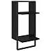 Set mensole da parete 4 pcs Rovere Nero 65 x 25 x 30 cm - Foto miniatura 6