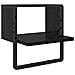 Set mensole da parete 4 pcs Rovere Nero 65 x 25 x 30 cm - Foto miniatura 7