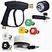 Set Accessori Per Idropulitrice - Pistola 300 Bar, Lancia Schiuma 1l, 5 Ugelli Qc, Spazzola Rotante, Adattatore Lavor | Compatibile Con Lavor, Karcher Hd - Foto miniatura 1