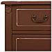Cassettiera In Legno Marrone E Rattan 88x38x72h - Foto miniatura 8