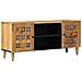 Mobile TV Naturale 105 x 33,5 x 46 cm Legno di mango massello - Foto miniatura 1