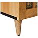 Mobile TV Naturale 105 x 33,5 x 46 cm Legno di mango massello - Foto miniatura 8