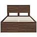 Struttura del letto con testiera Rovere Marrone 137 x 203 cm - Foto miniatura 7
