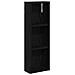 Armadio da bagno a muro Rovere Nero 20 x 10 x 60,5 cm - Foto miniatura 1