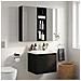 Armadio da bagno a muro Rovere Nero 20 x 10 x 60,5 cm - Foto miniatura 2