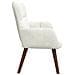 Sofa a Due Posti Crema 115 x 61 x 87 cm Velluto - Foto miniatura 5